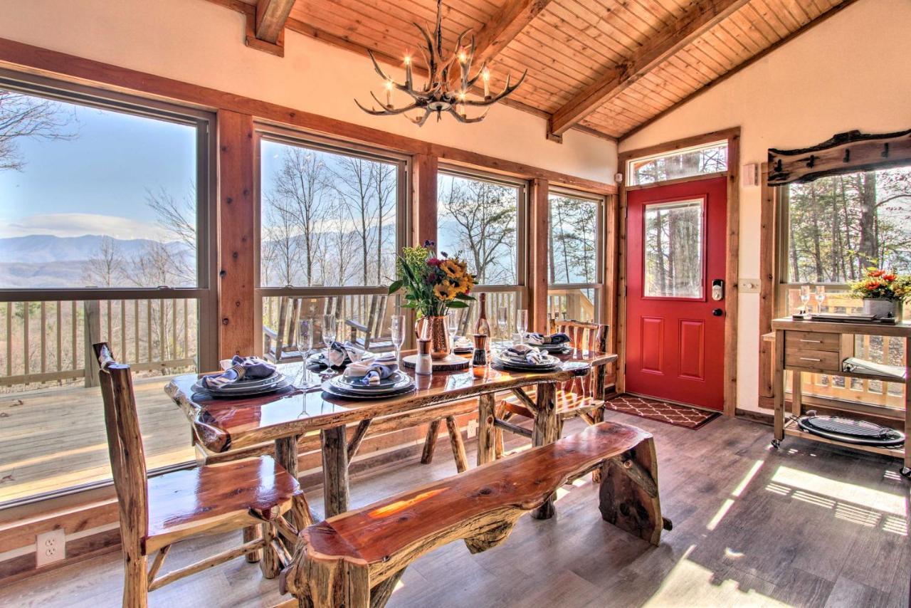Panoramic-View Gatlinburg Cabin With Private Hot Tub エクステリア 写真